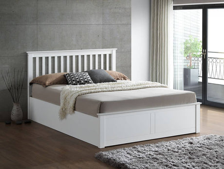 Malmo - Classic Wooden Ottoman Storage Bed - Bickfords