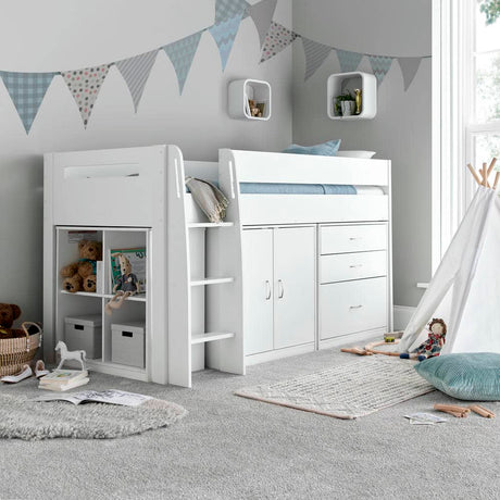 Lacy - Kids Storage Mid Sleeper Bed - Bickfords