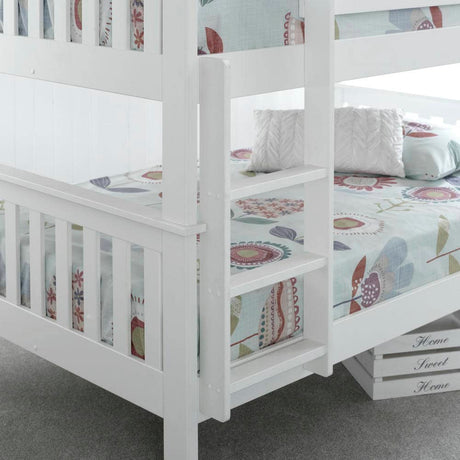 Oslo - White Quadruple Bunk Bed Frame - Bickfords