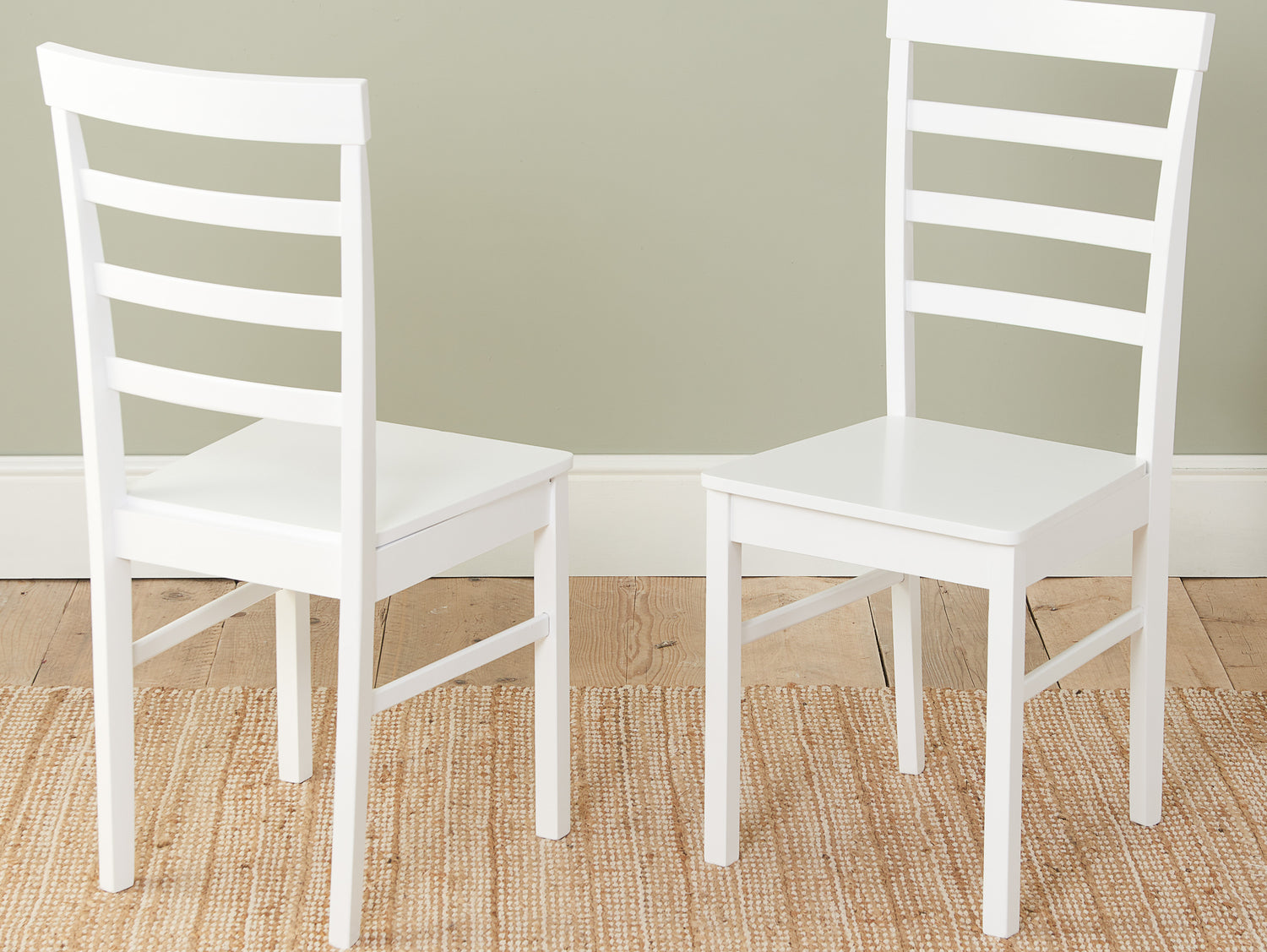 Pair of Upton Ladder Back Chairs - Bickfords