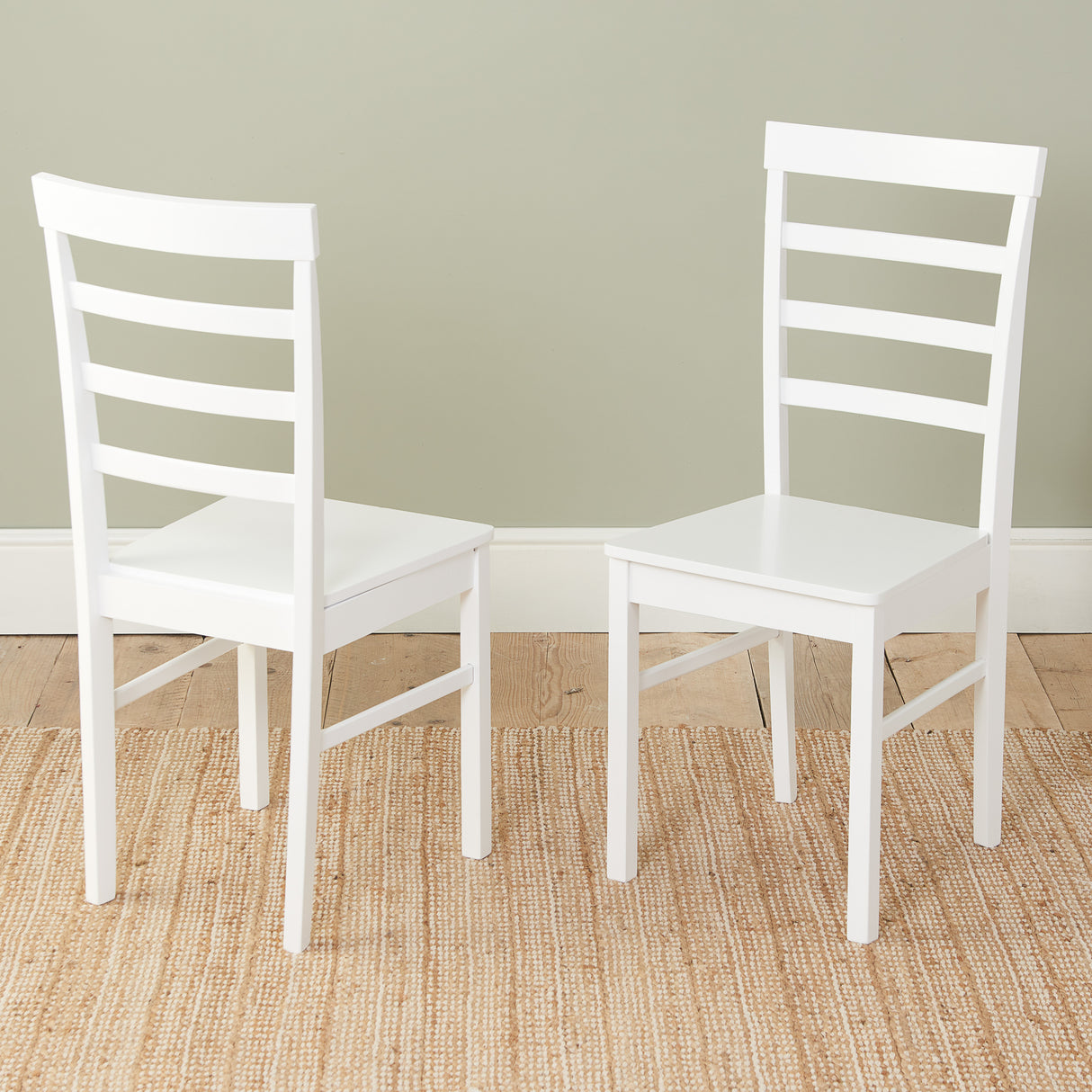 Pair of Upton Ladder Back Chairs - Bickfords