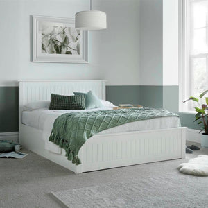 Dawson - White Wooden Ottoman Bed - Bickfords