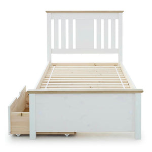 Chester - White Wooden Storage Bed Frame - Bickfords