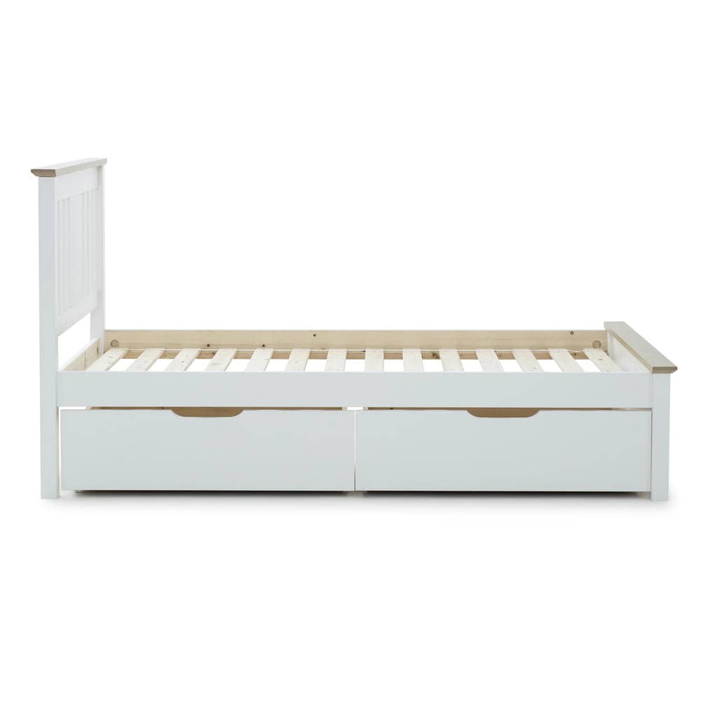 Chester - White Wooden Storage Bed Frame - Bickfords