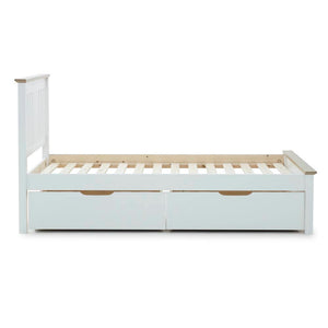 Chester - White Wooden Storage Bed Frame - Bickfords