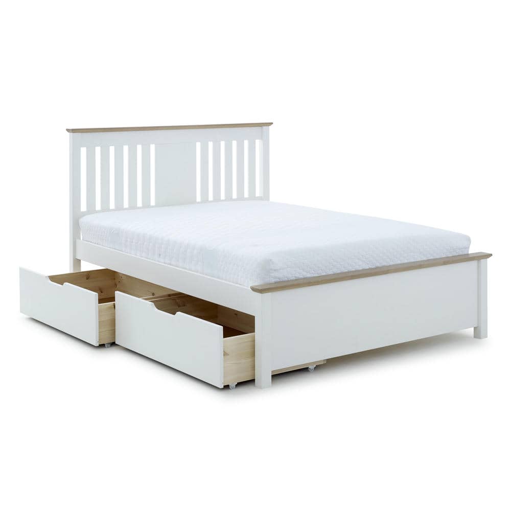 Chester - White Wooden Storage Bed Frame - Bickfords