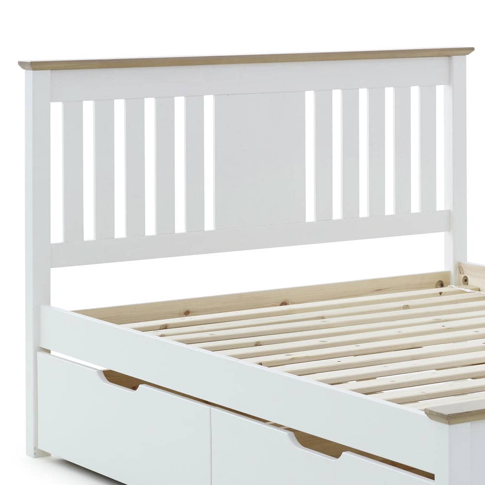 Chester - White Wooden Storage Bed Frame - Bickfords