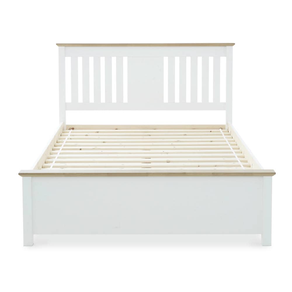 Chester - White Wooden Storage Bed Frame - Bickfords