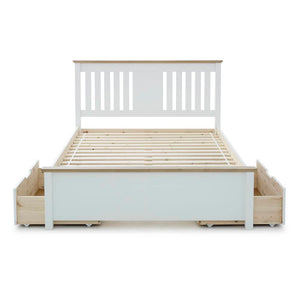 Chester - White Wooden Storage Bed Frame - Bickfords