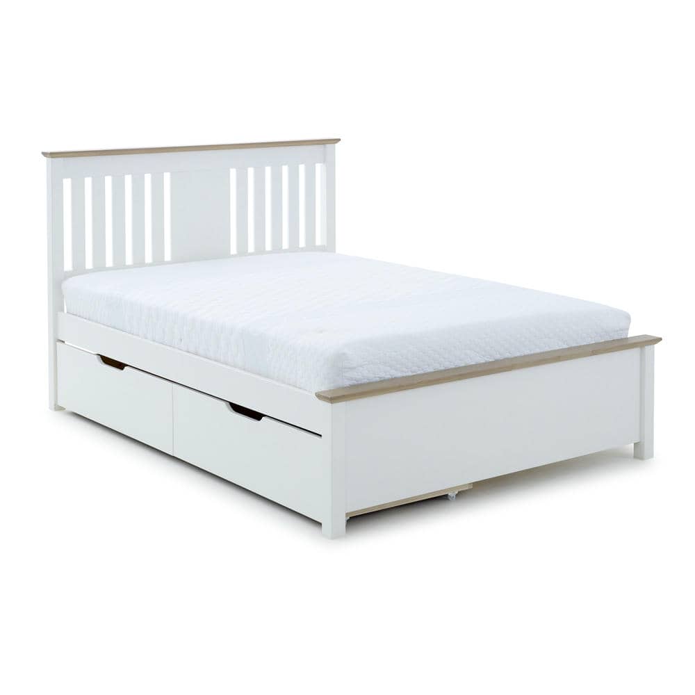 Chester - White Wooden Storage Bed Frame - Bickfords