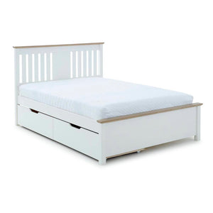 Chester - White Wooden Storage Bed Frame - Bickfords