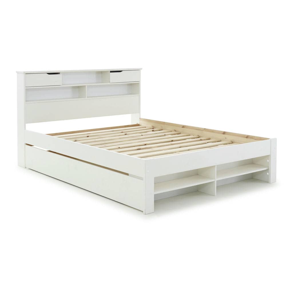 Fabio - Wooden Bookcase Storage Bed - Bickfords