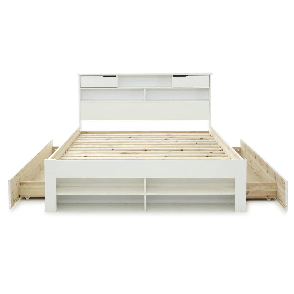 Fabio - Wooden Bookcase Storage Bed - Bickfords