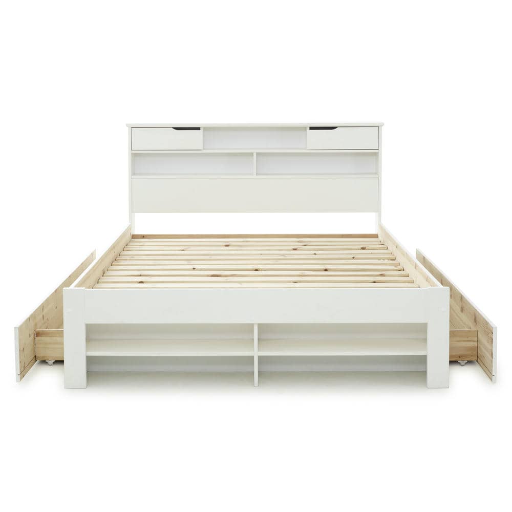 Fabio - Wooden Bookcase Storage Bed - Bickfords