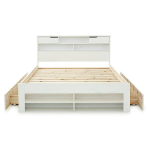 Fabio - Wooden Bookcase Storage Bed - Bickfords