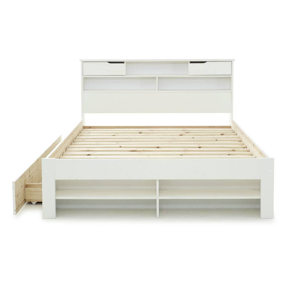 Fabio - Wooden Bookcase Storage Bed - Bickfords