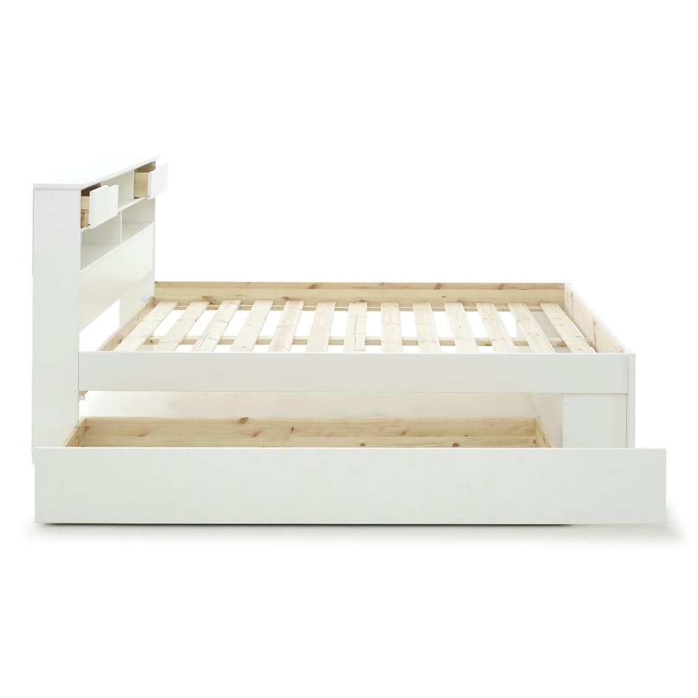 Fabio - Wooden Bookcase Storage Bed - Bickfords