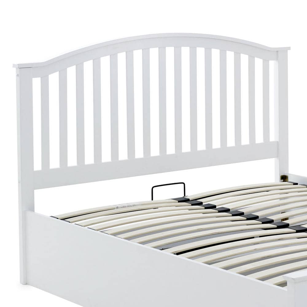 Grayson - White Wooden Ottoman Bed Frame - Bickfords