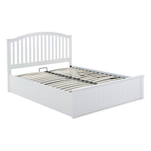 Grayson - White Wooden Ottoman Bed Frame - Bickfords