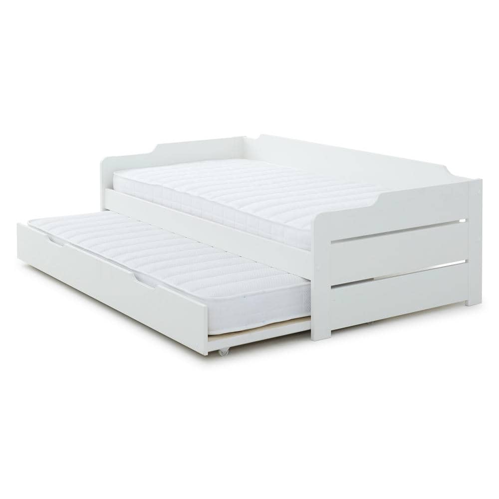 Copella - White Guest Bed frame With Trundle - Bickfords