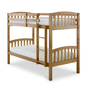 Mya - Wooden Pine Single Bunk Bed Frame - Bickfords