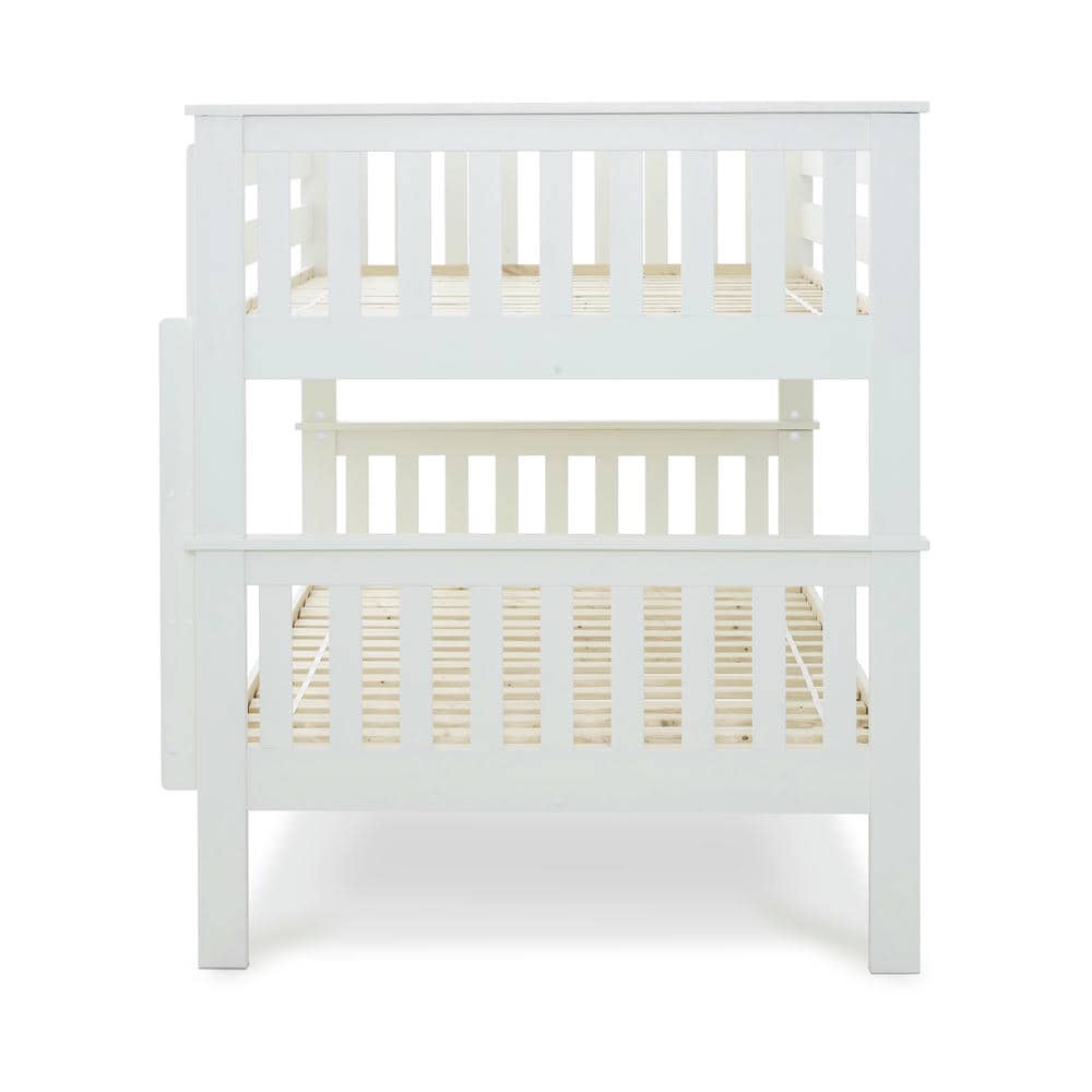 Oslo - White Quadruple Bunk Bed Frame - Bickfords