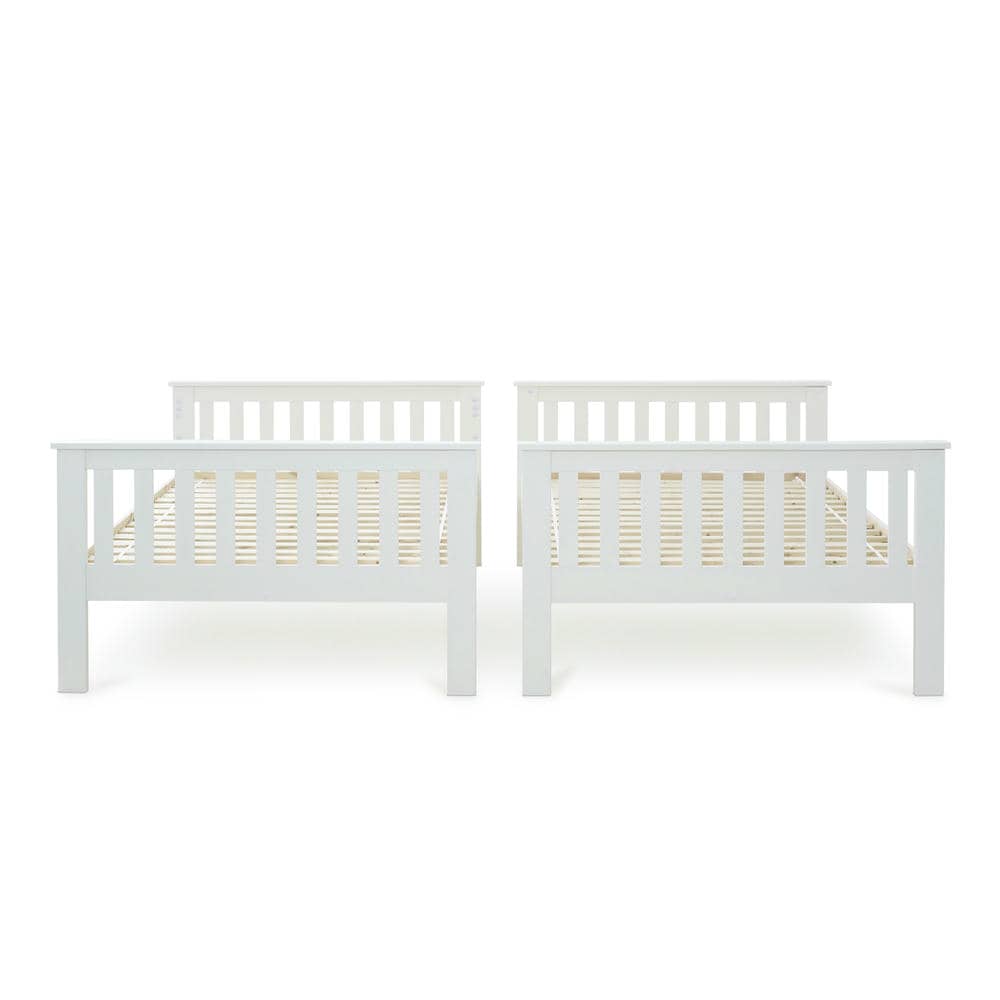 Oslo - White Quadruple Bunk Bed Frame - Bickfords