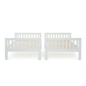 Oslo - White Quadruple Bunk Bed Frame - Bickfords