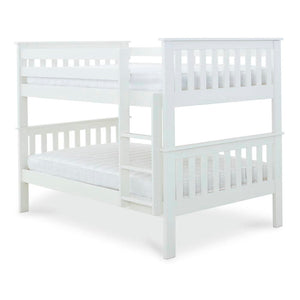 Oslo - White Quadruple Bunk Bed Frame - Bickfords