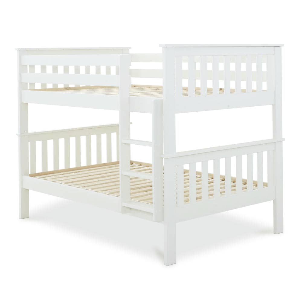 Oslo - White Quadruple Bunk Bed Frame - Bickfords