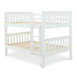 Oslo - White Quadruple Bunk Bed Frame - Bickfords