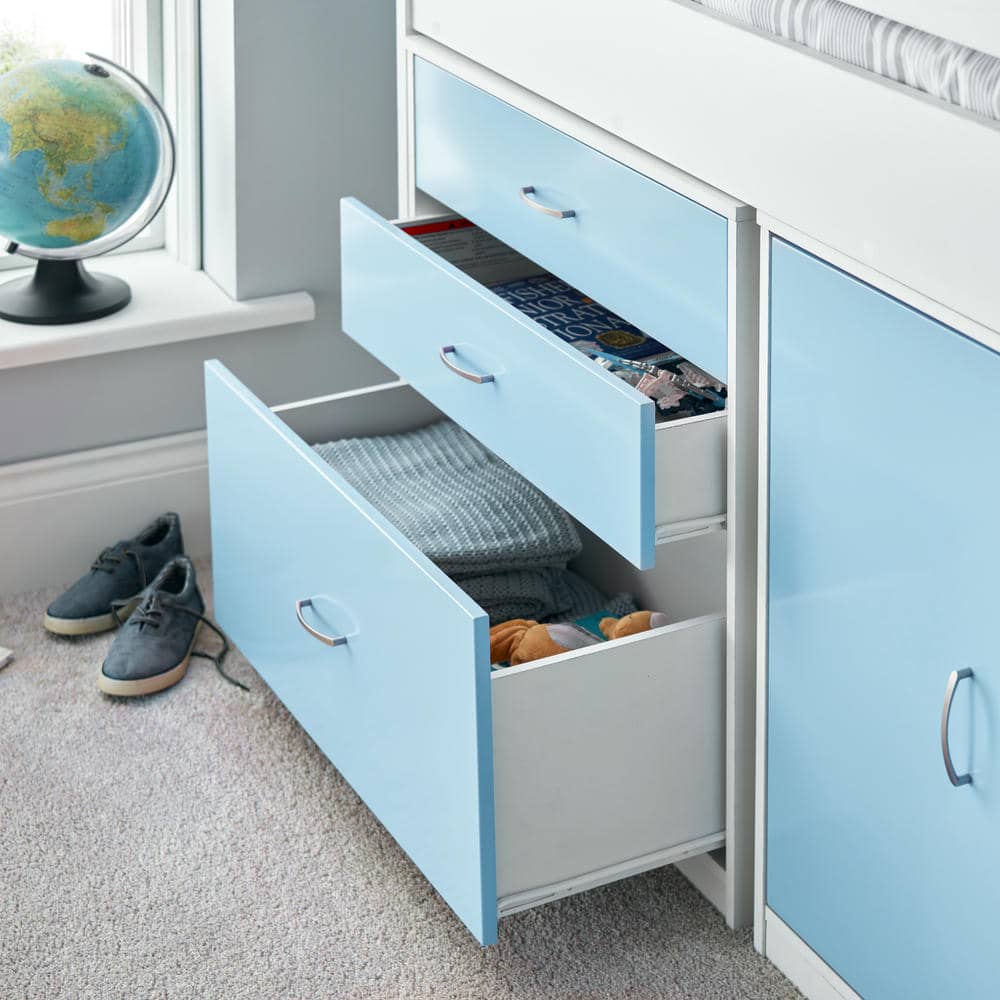 Lacy - Kids Storage Mid Sleeper Bed - Bickfords