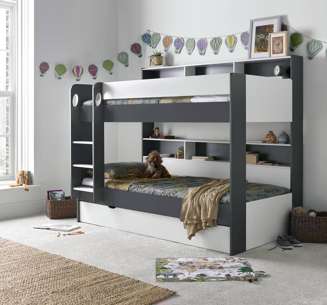 Oliver - Kids Storage Bunk Bed Frame - Bickfords