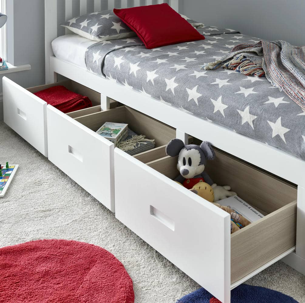 Quest - Wooden 3 Drawer Storage Bed - Bickfords