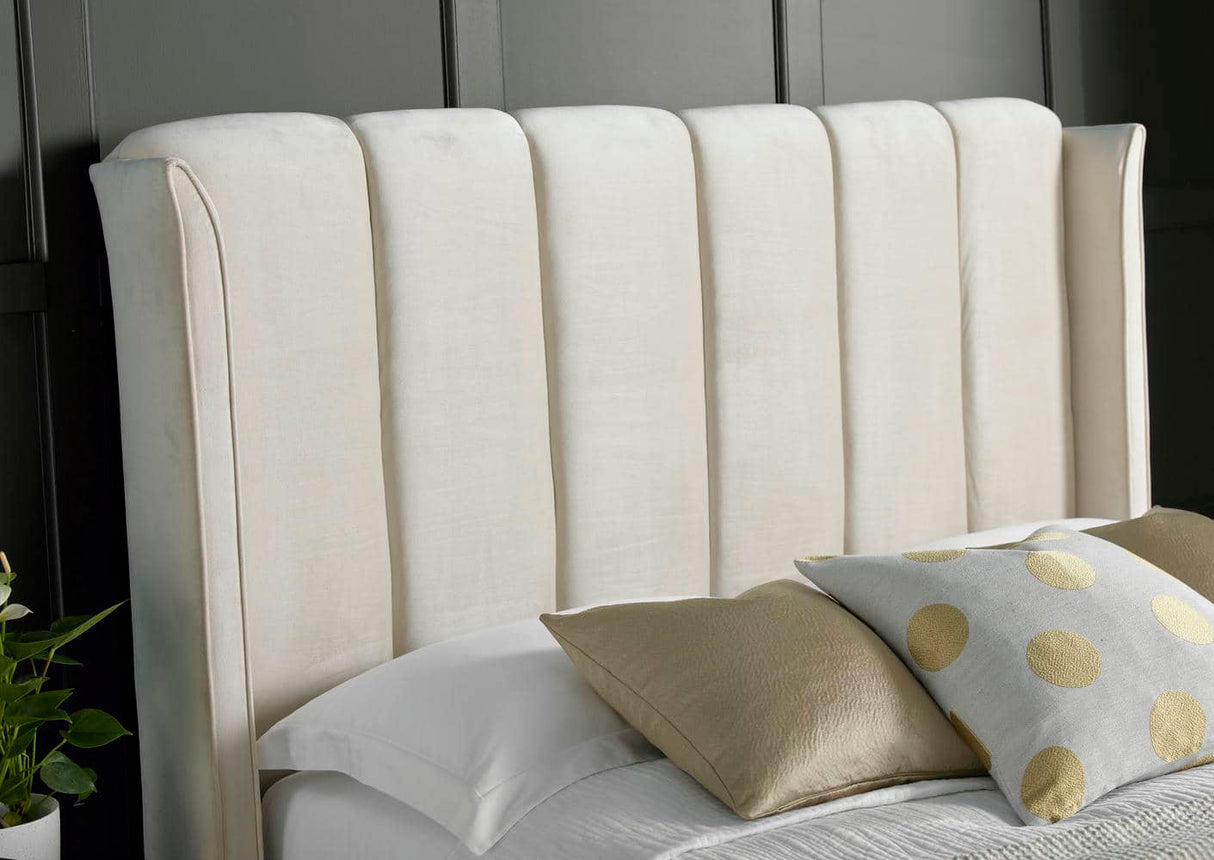 Aurora -  Upholstered Velvet Ottoman Bed - Bickfords