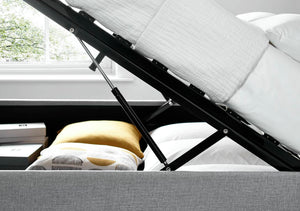 Brandon - Buttoned Fabric Ottoman Bed - Bickfords