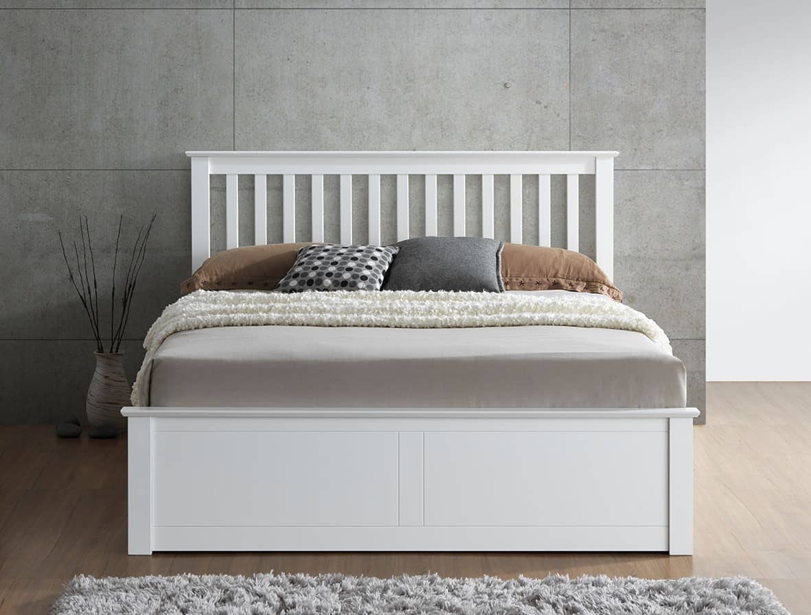 Malmo - Classic Wooden Ottoman Storage Bed - Bickfords