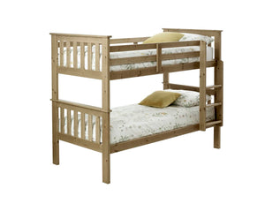 Carra - Solid Pine Wooden Bunk Bed - Bickfords