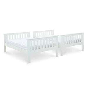 Oslo - White Quadruple Bunk Bed Frame - Bickfords