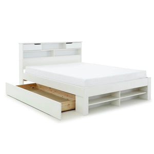 Fabio - Wooden Bookcase Storage Bed - Bickfords