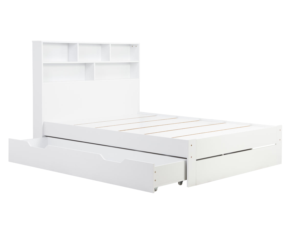 Alfie - White Wooden Storage Bed Frame - Bickfords