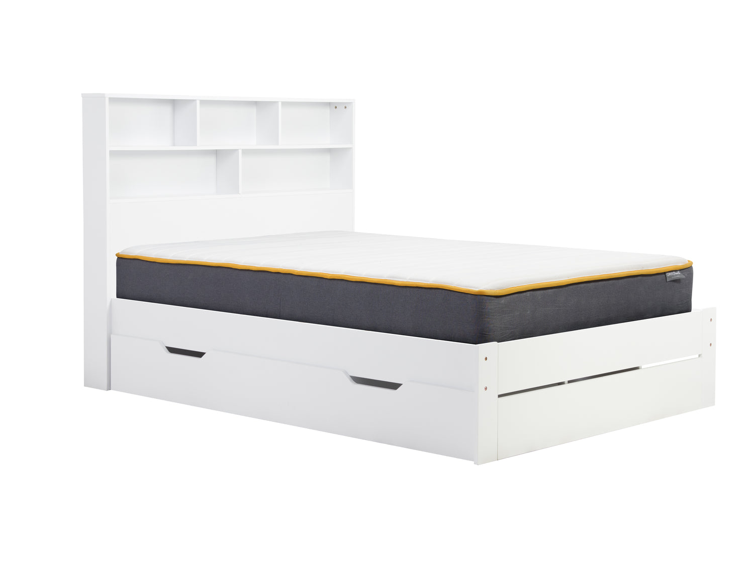 Alfie - White Wooden Storage Bed Frame - Bickfords