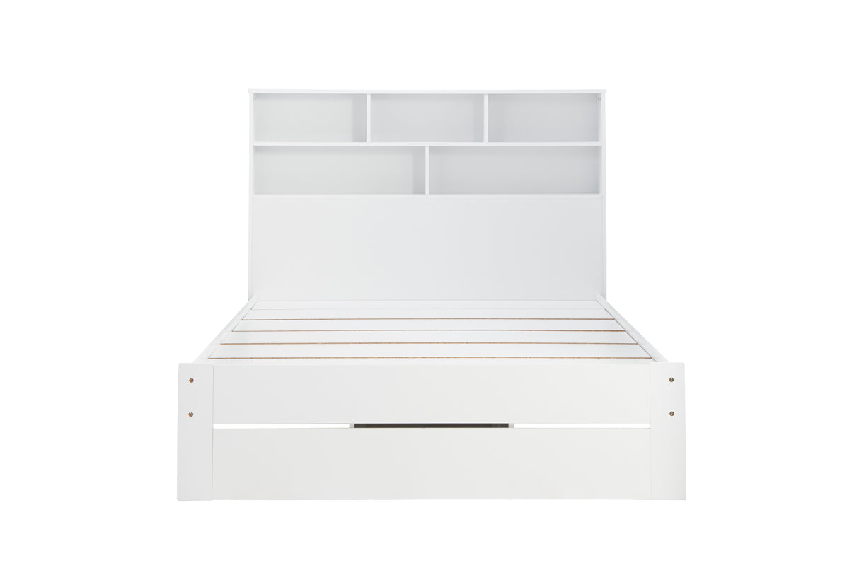 Alfie - White Wooden Storage Bed Frame - Bickfords