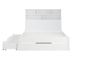 Alfie - White Wooden Storage Bed Frame - Bickfords