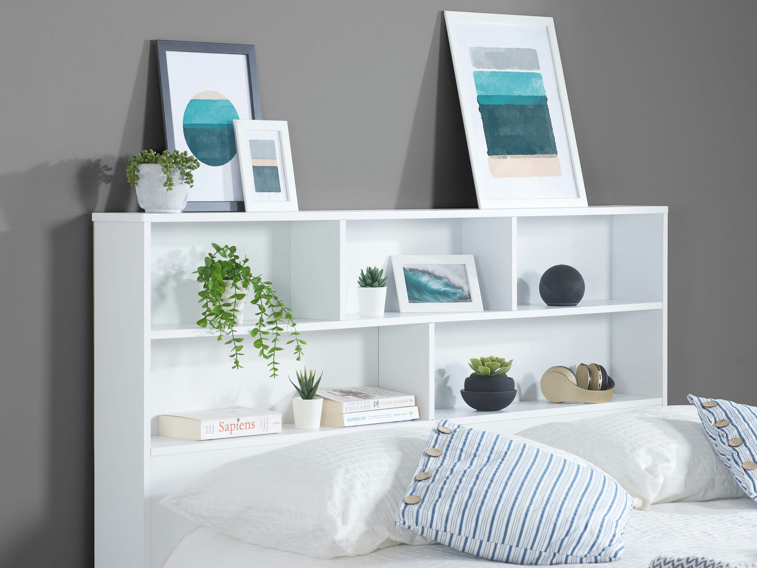 Alfie - White Wooden Storage Bed Frame - Bickfords