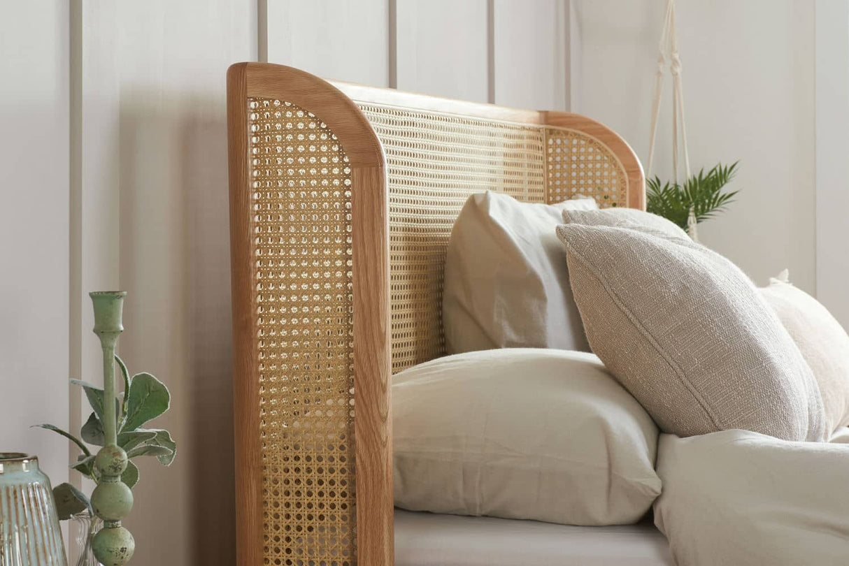 Astrid - Double Rattan Bed - Wooden Bed - Bickfords