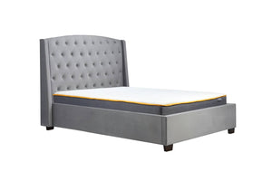 Balmoral -  Upholstered Grey Fabric Bed - Bickfords