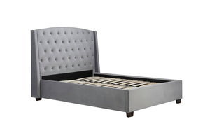 Balmoral -  Upholstered Grey Fabric Bed - Bickfords