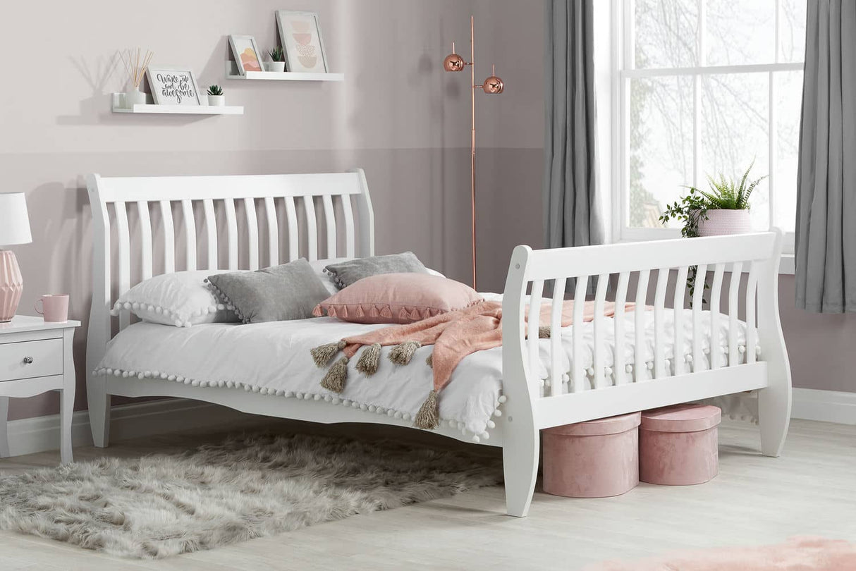 Belford - White Pine Wooden Bed Frame - Bickfords