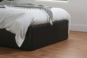 Berlin - Faux Leather Ottoman Bed - Bickfords